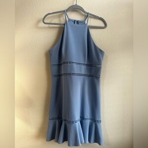 B. Smart High Low Dress in Soft Blue